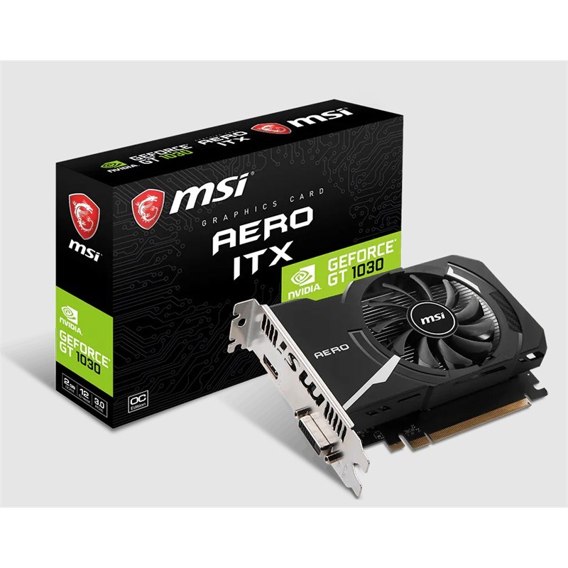 GEFORCE GT1030 AERO ITX 2GD4 OC 2GB DDR4 64BIT 1XHDMI 1XDVI EKRAN KARTI