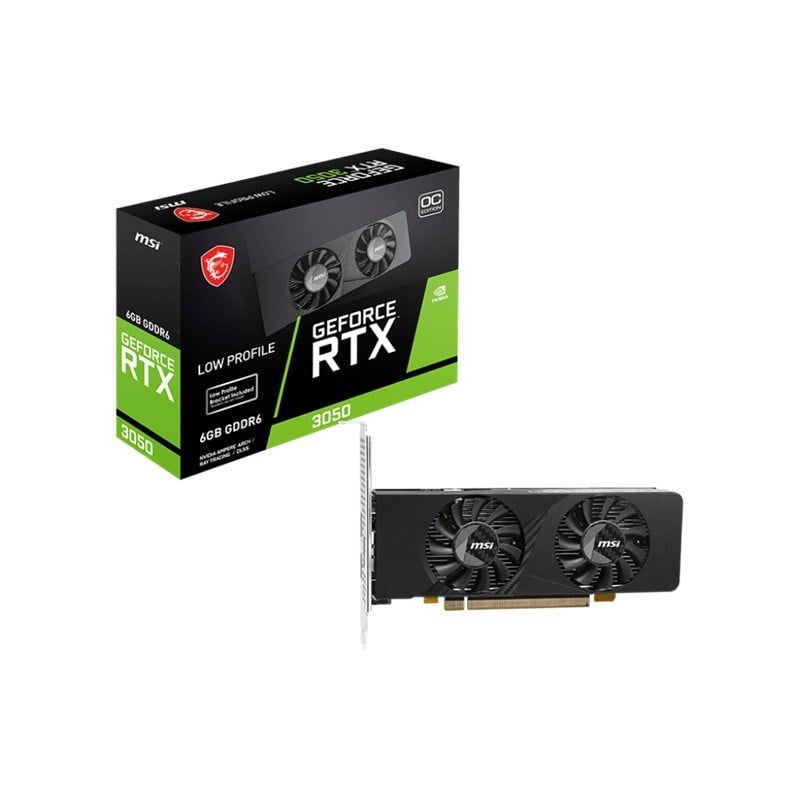 GEFORCE RTX3050 LP E 6G OC 6GB GDDR6 96BIT 1XDP 2XDP EKRAN KARTI
