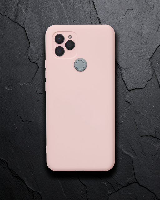 General Mobile Gm 21 Kılıf Nano İçi Kadife Silikon - Pudra
