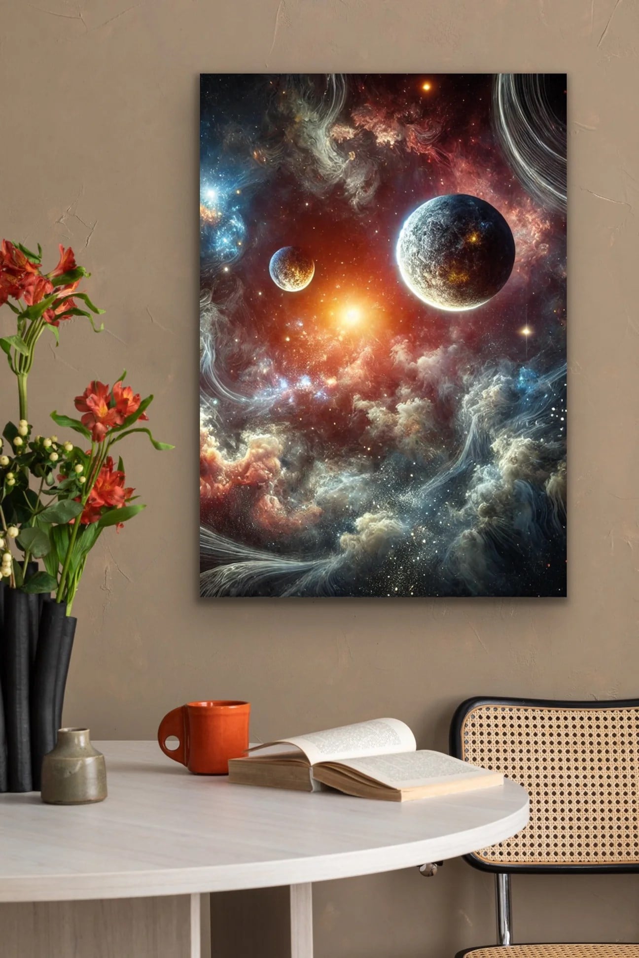 Gezegenler Kanvas Tablo 70x100cm