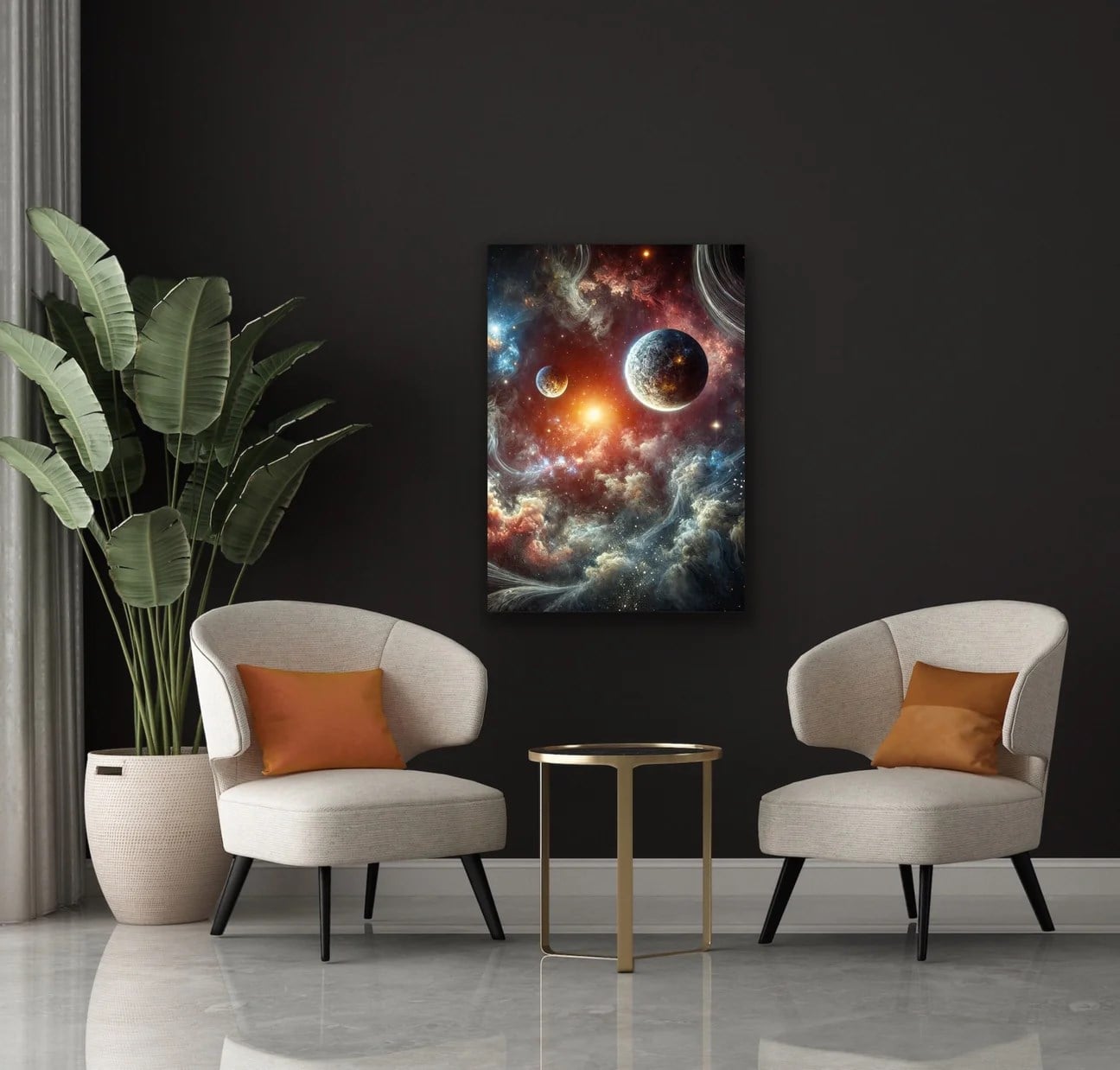 Gezegenler Kanvas Tablo 70x100cm