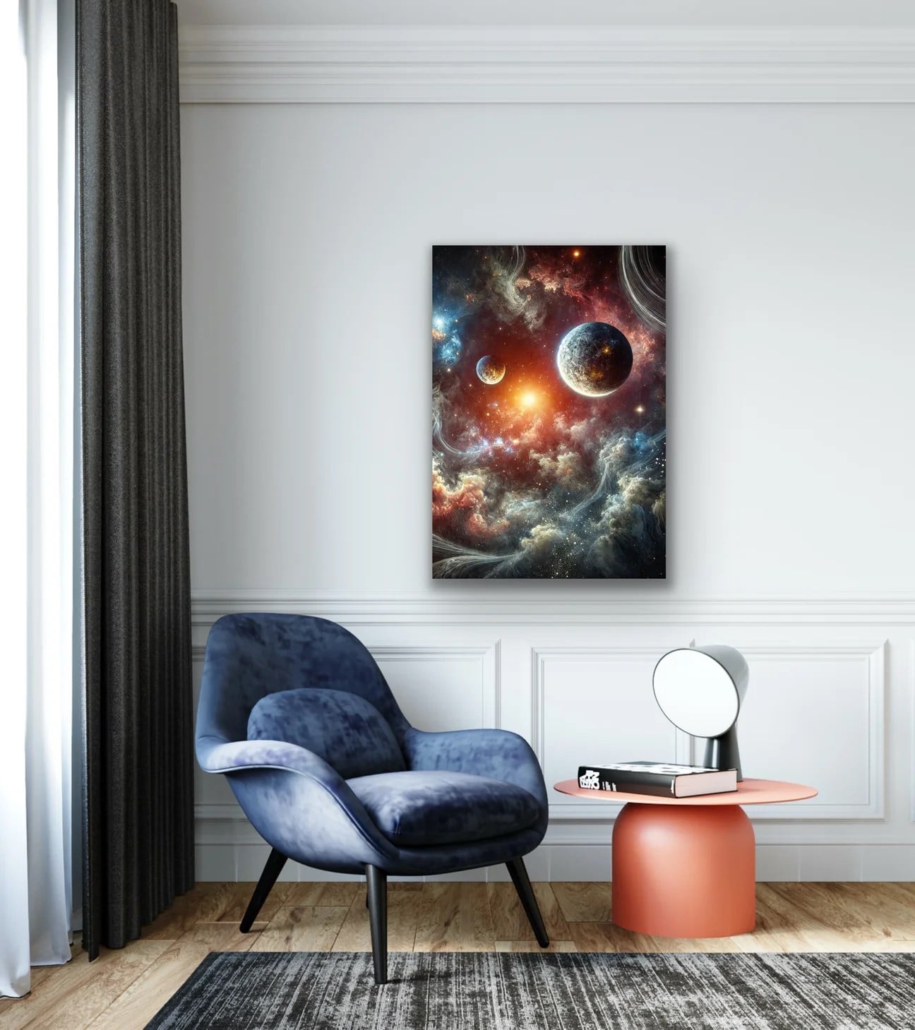 Gezegenler Kanvas Tablo 70x100cm