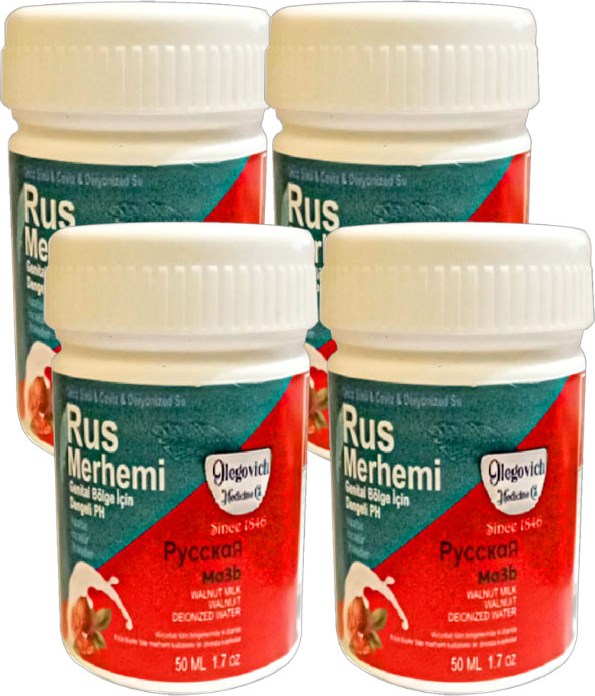 Glegnd Özel Yerler Tüylere Krem Valnut Milk & Walnut 4 Adet Russ Merhemi 50 ml Kadın