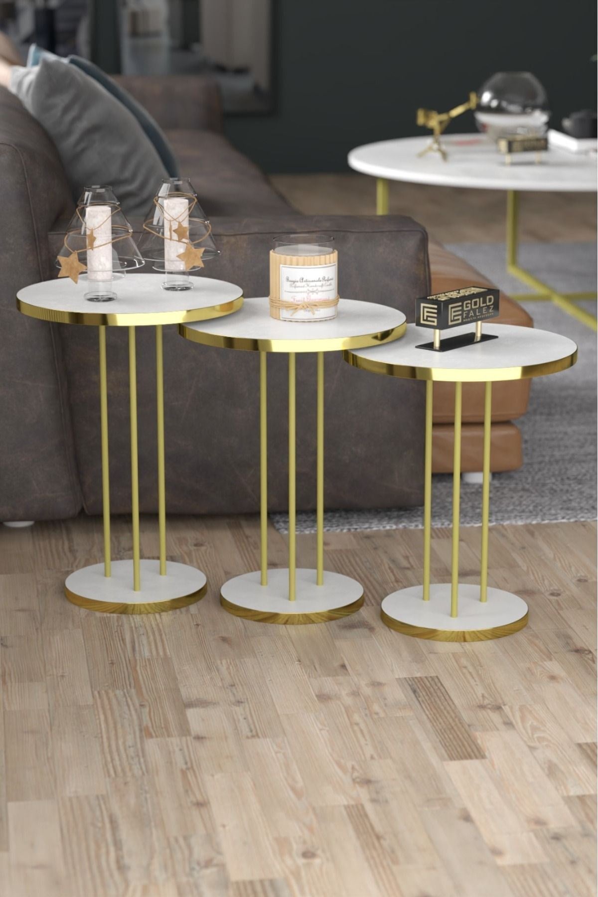 Gold Terra Zigon Beyaz 3'lü