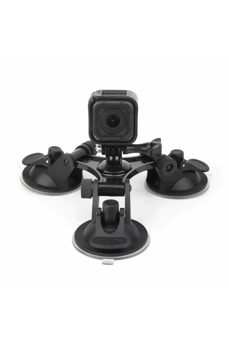 Gopro Hero 13 12 11 9 8 7 6 5 4 3 Aksiyon Kamerası Vantuzlu 3lü Bağlantı Aracı