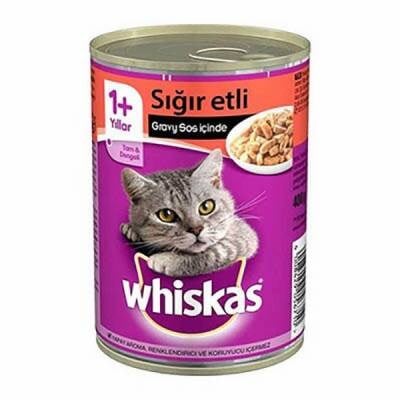 Gravy Soslu Sığır Etli Yetişkin Kedi Konservesi 400 Gr