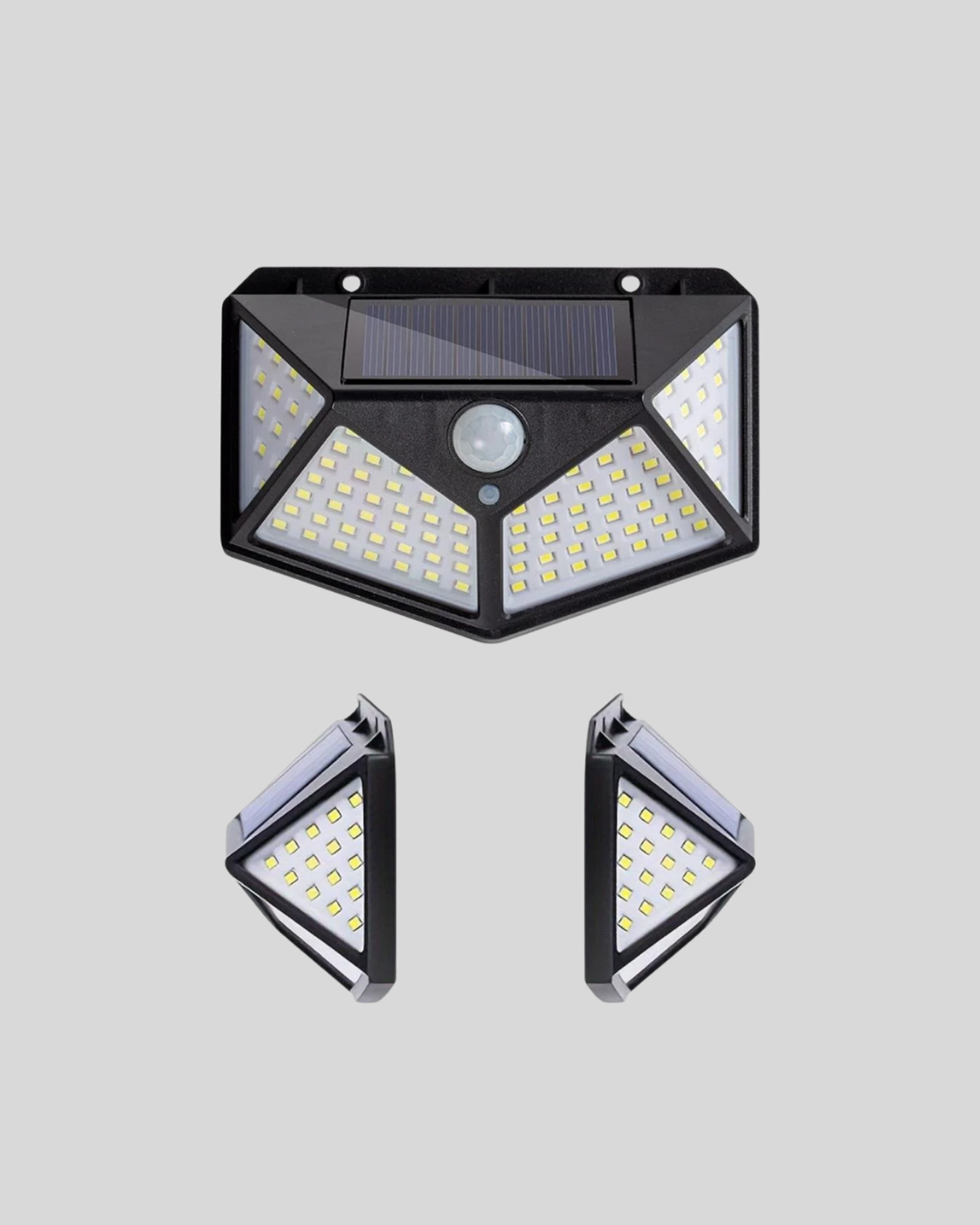 Güneş Enerjili Aydınlatma 100 LED Sensörlü Solar Dış Mekan Lamba