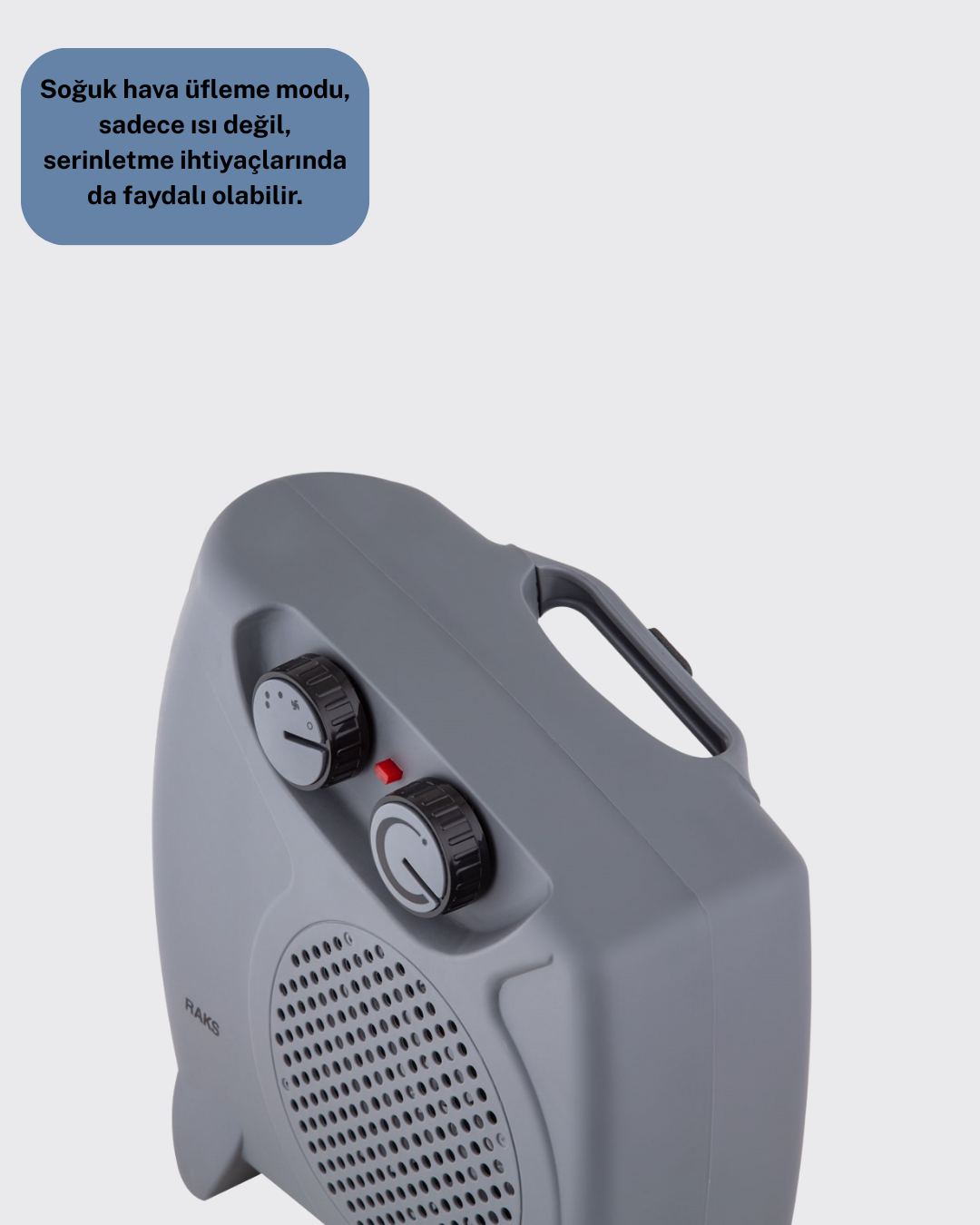 Güvenli Elektrikli Fanlı Isıtıcı Termostatlı Hızlı Isıtma