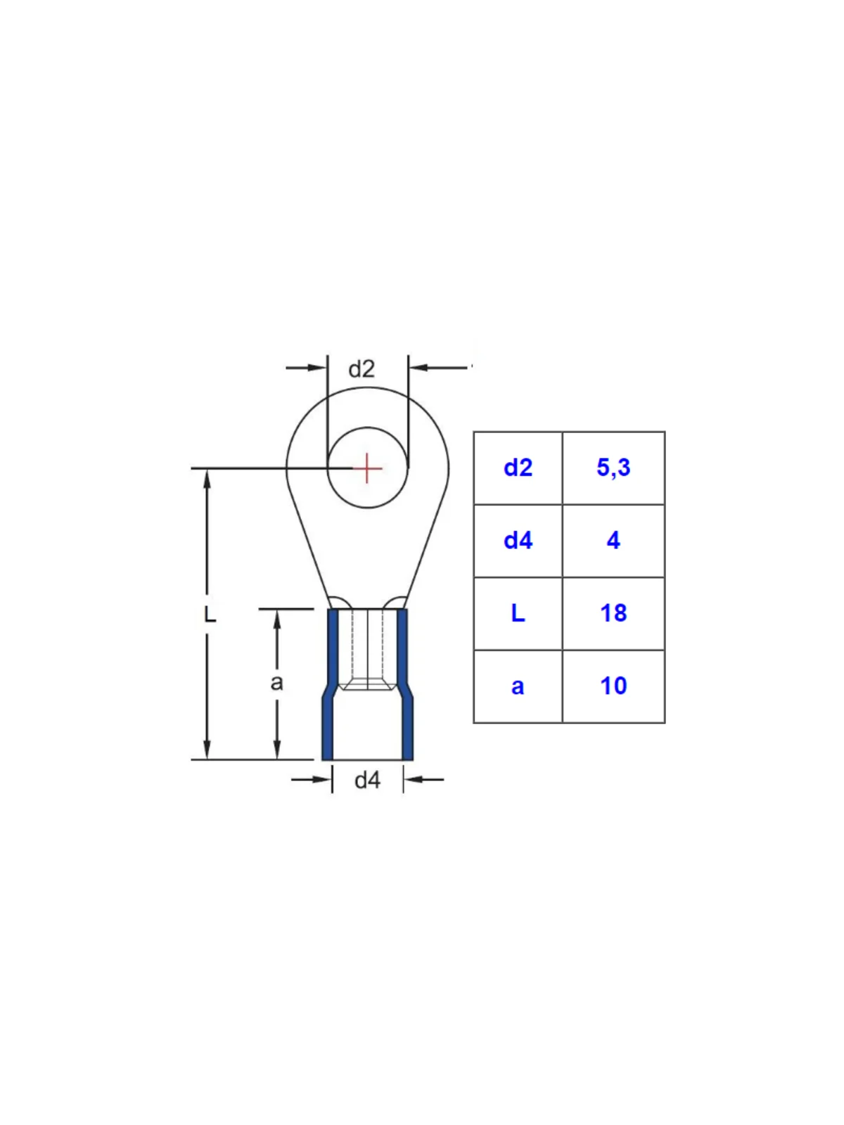 GYU 501 Yuvarlak Tip İzoleli Kablo Pabucu