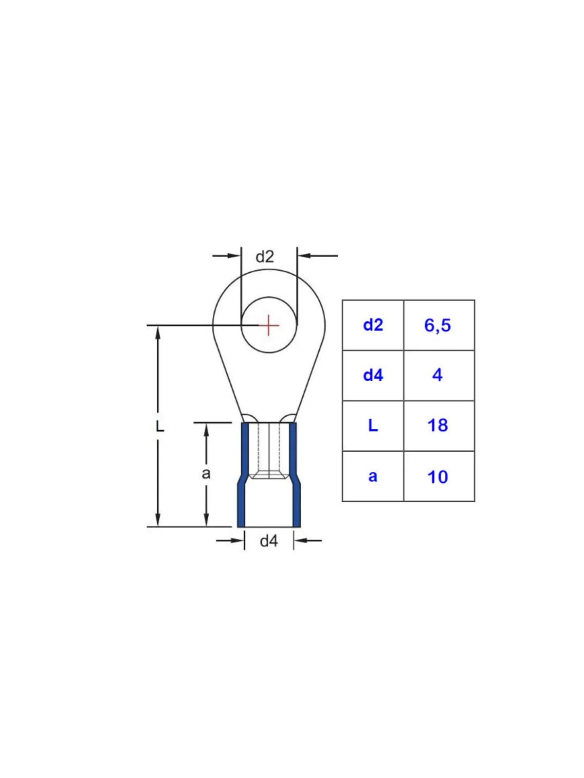 GYU 601 Yuvarlak Tip İzoleli Kablo Pabucu