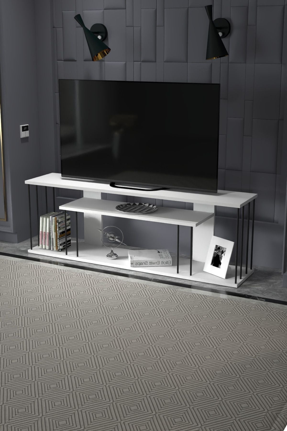 Gzd Plus TV Ünitesi Beyaz 140 cm