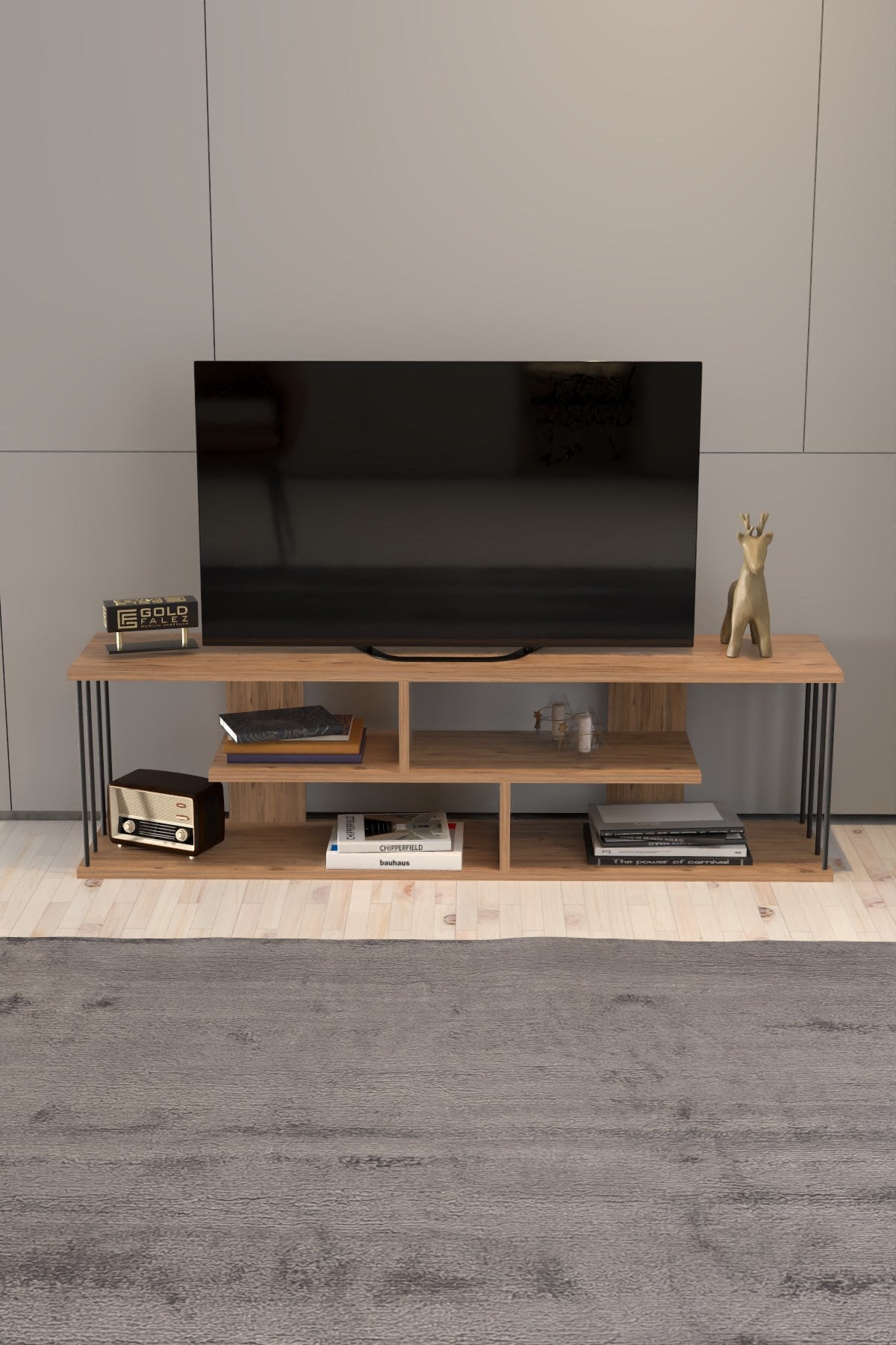 Gzd TV Ünitesi Ceviz 140 cm