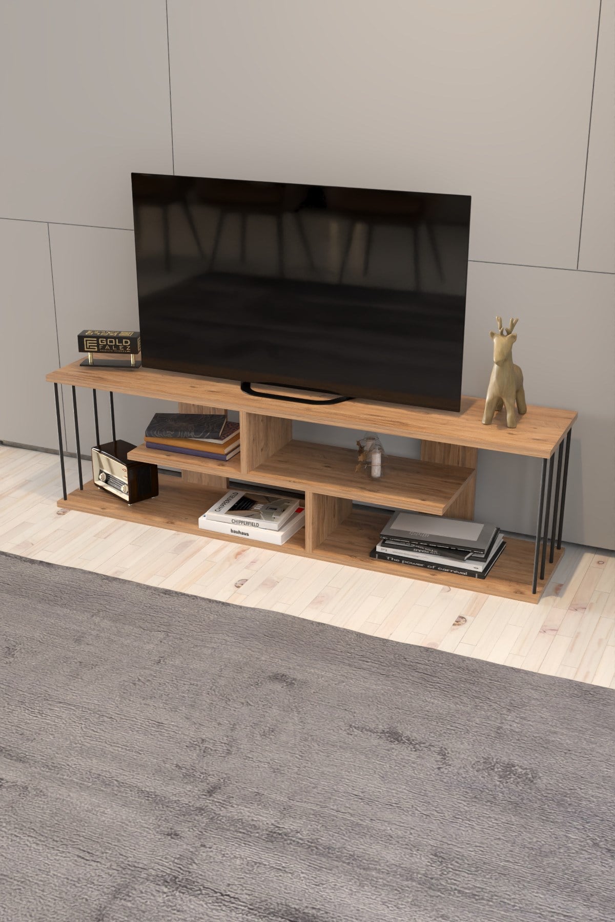 Gzd TV Ünitesi Ceviz 140 cm