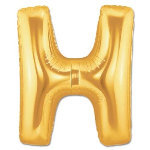 H Harf Folyo Balon Altın Renk 40 inç