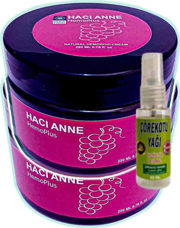Hacı Anne 2 Adet 200 ml Analbakım Kremi + Çörek Otu Yağı Yağı 30 ml