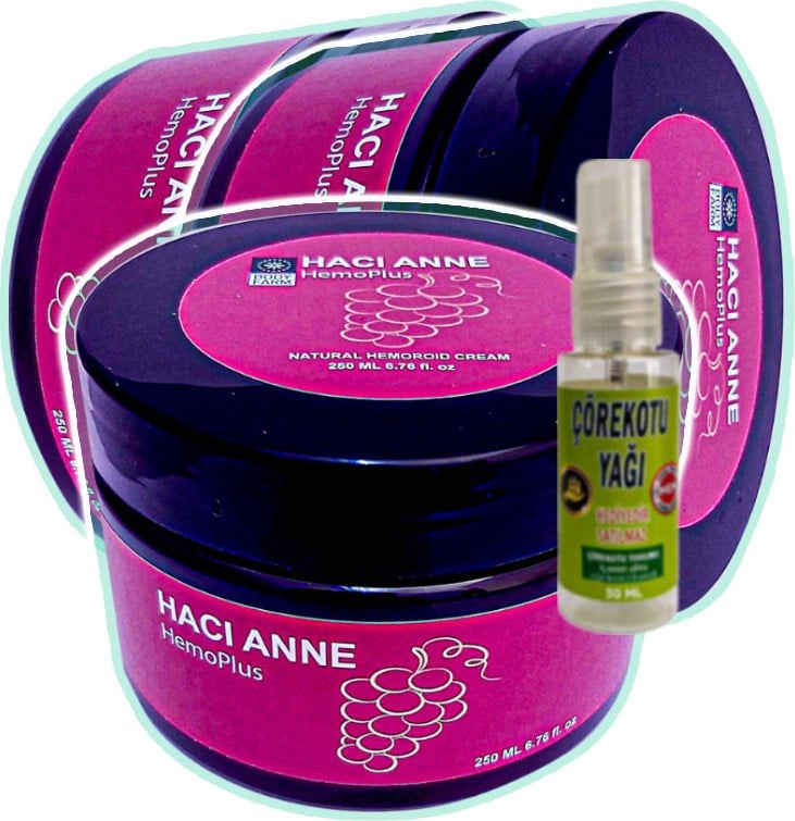 Hacı Anne 3 Adet 200 ml Analbakım Kremi + Çörek Otu Yağı Yağı 30 ml