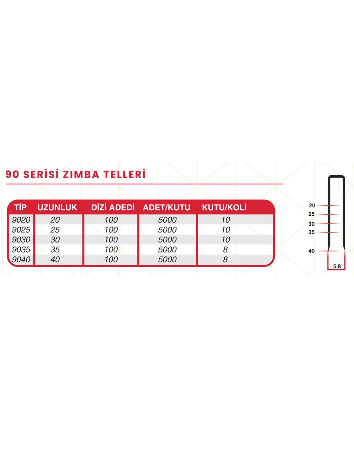 HAİS ZIMBA TELİ 9030