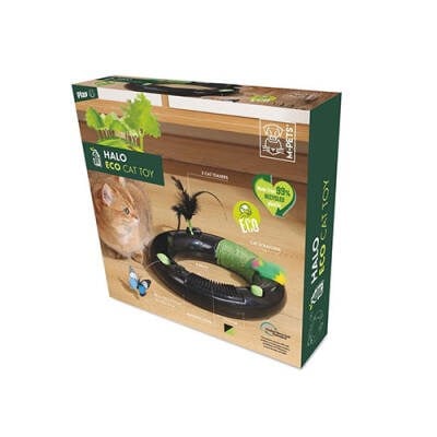 Halo Eco Kedi Oyuncağı Siyah 30,5x30,5x5,5 Cm