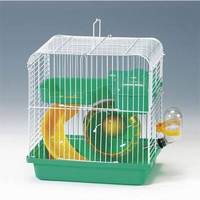 Hamster Kafesi Yeşil Beyaz 23x17x25 Cm