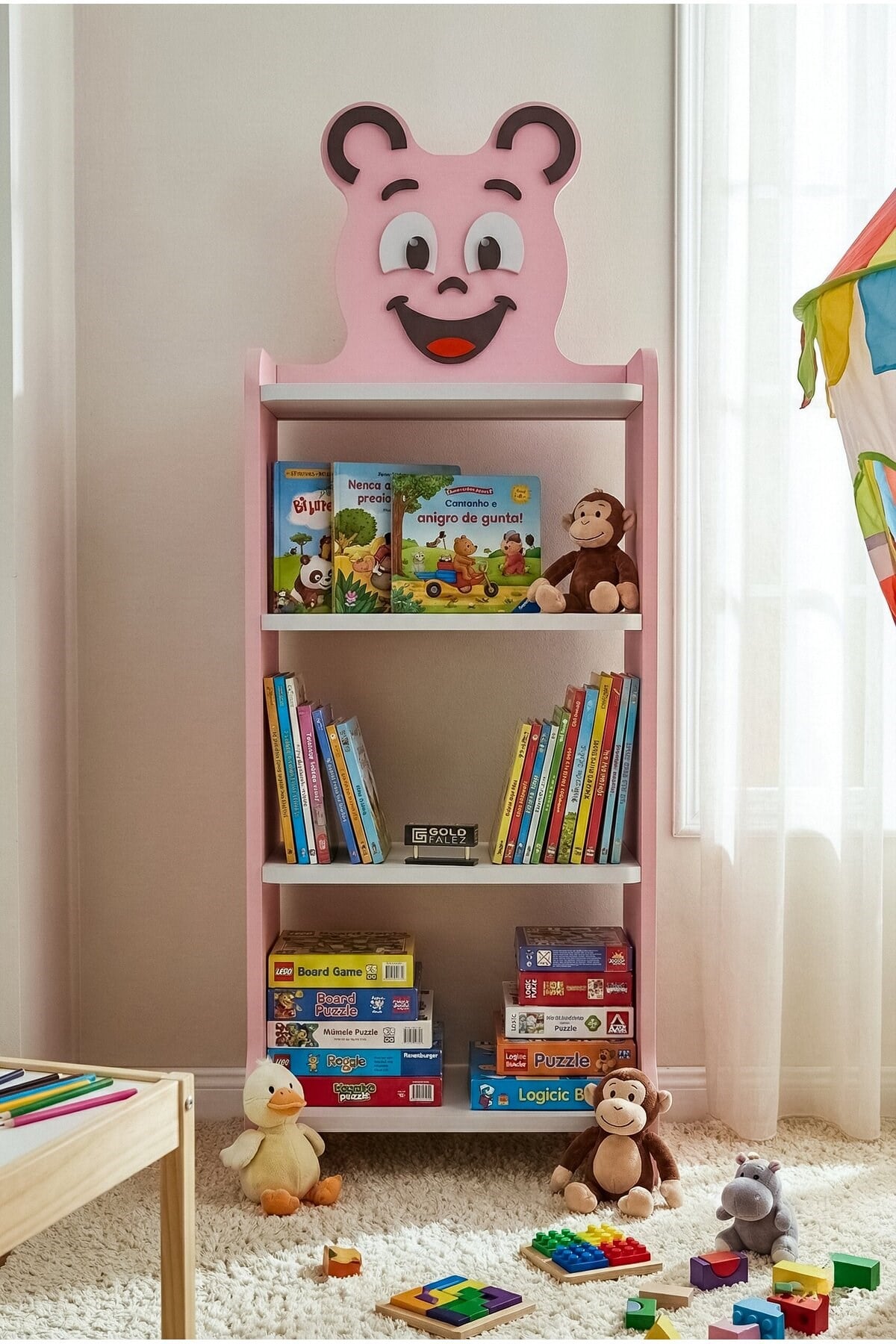 Happy Face Çocuk Kitaplığı Pembe