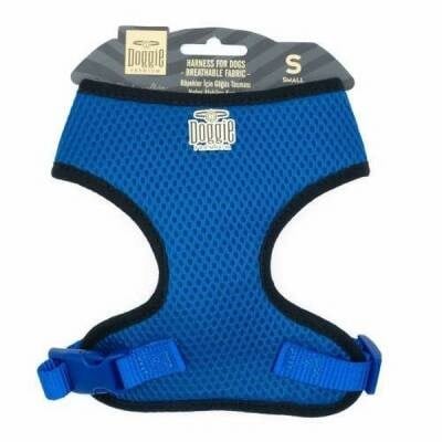 Havalı Dokuma Küçük Irk Köpek Göğüs Tasması Royalblue 1,5x25-35 Cm