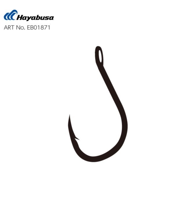 Hayabusa HCHN 018 Delikli Papağan Olta İğnesi Black Nikel - NO-2-0