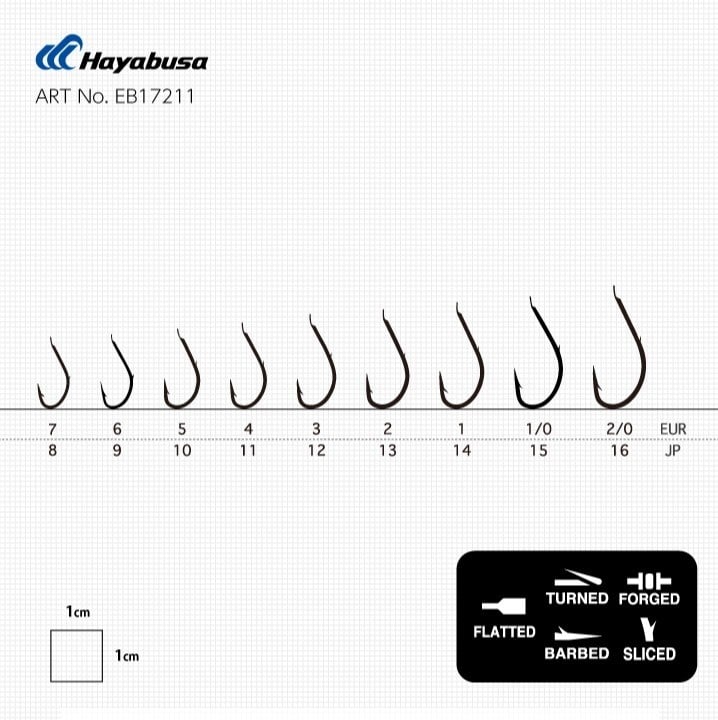 Hayabusa HMRS 172 Tırnaklı Canlı Yem İğnesi 15'li Paket Nikel - NO-2-0