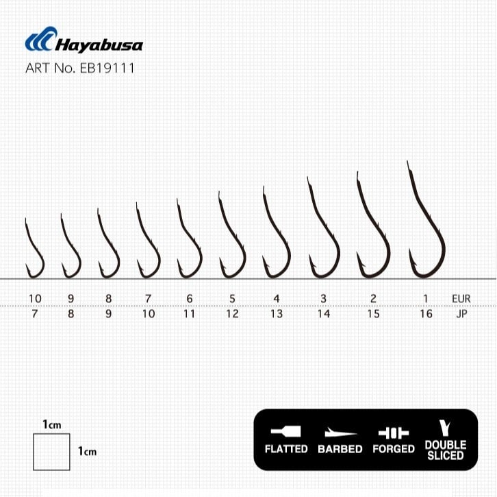 Hayabusa HRYU 191 Tırnaklı Canlı Yem İğnesi 15li Paket Nikel - NO-1