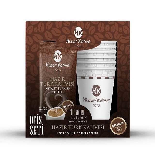 Hazır Türk Kahvesi Ofis Seti Şekersiz 10lu