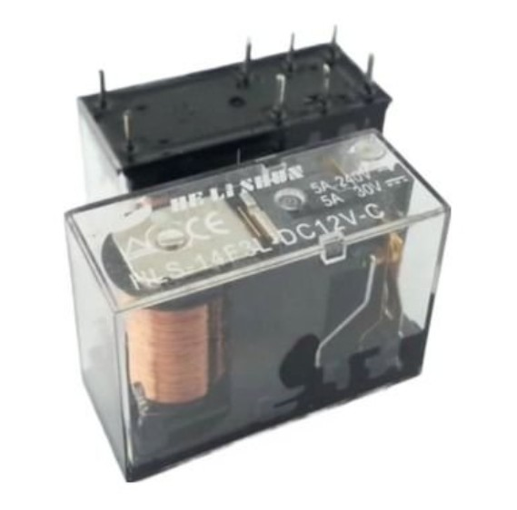 Helishun HLS-14F2L-DC12V-C 16A 8 Pin Tek Kontak Röle
