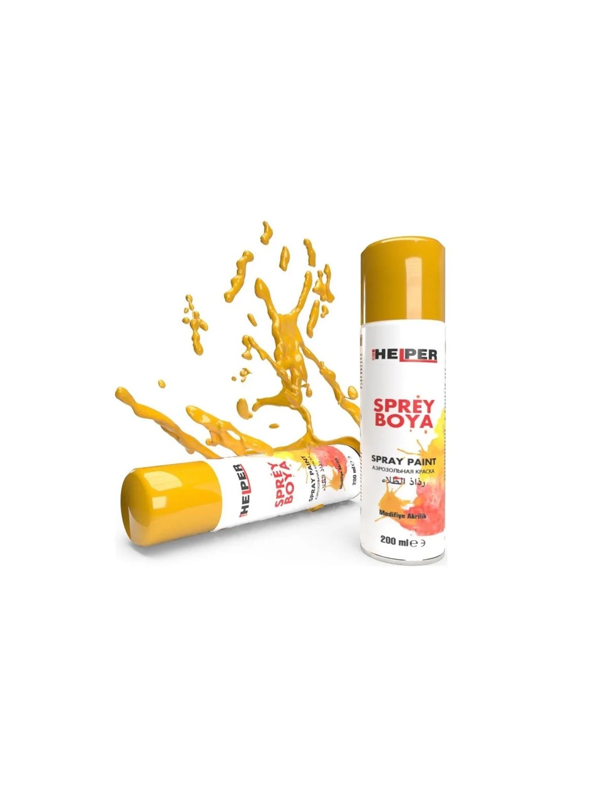 HELPER Akrilik Sprey Boya 1003 Sinyal Sarı 200ml