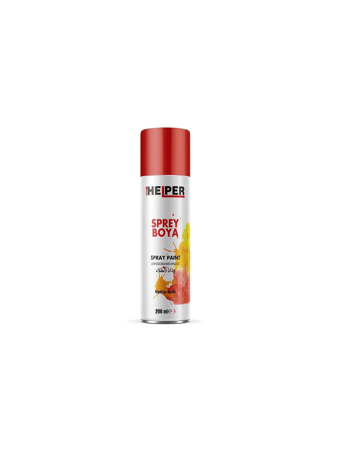 HELPER Akrilik Sprey Boya RAL 3020 Trafik Kırmızı 200 ml