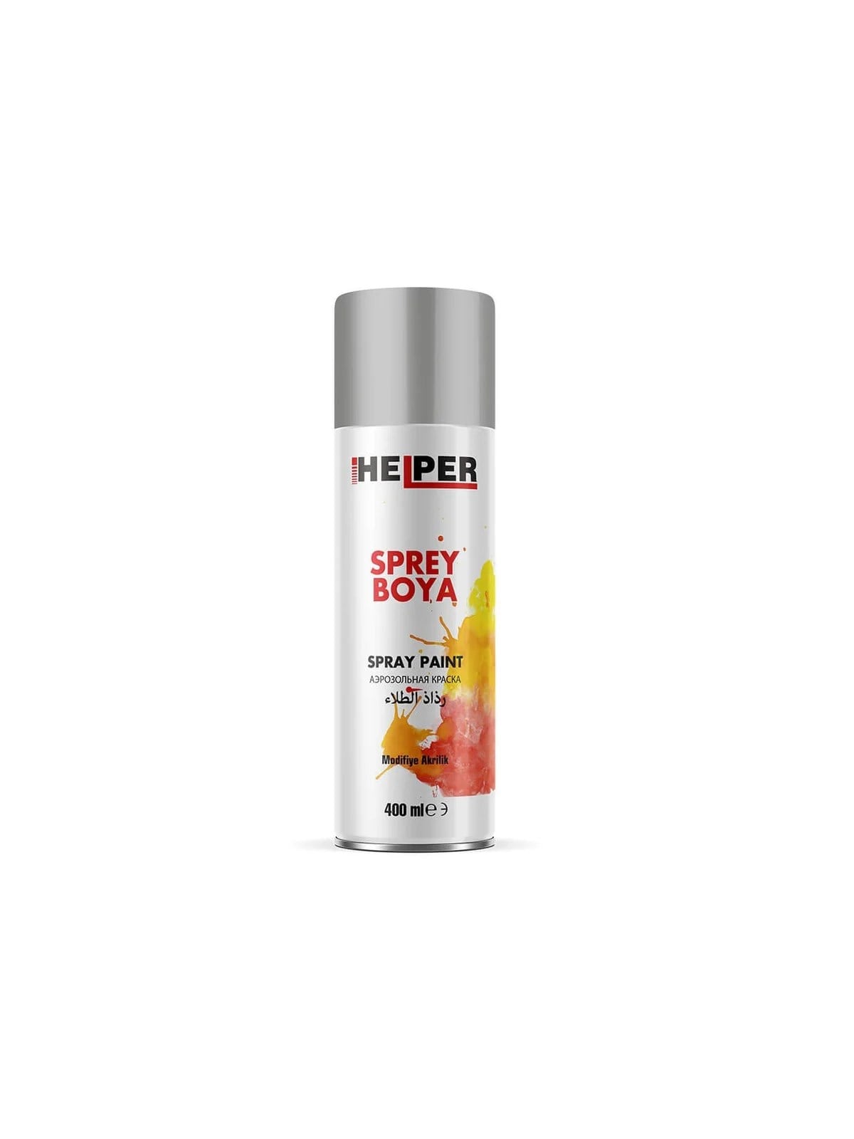 HELPER Metalik Sprey Boya RAL 9006 Metalik Gri 400ml