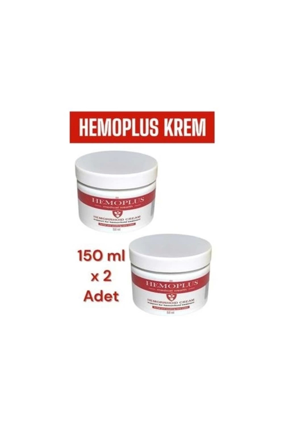 Hemoplus Rahatlatma Bakım Kremi 150 ml  x 2 Adet