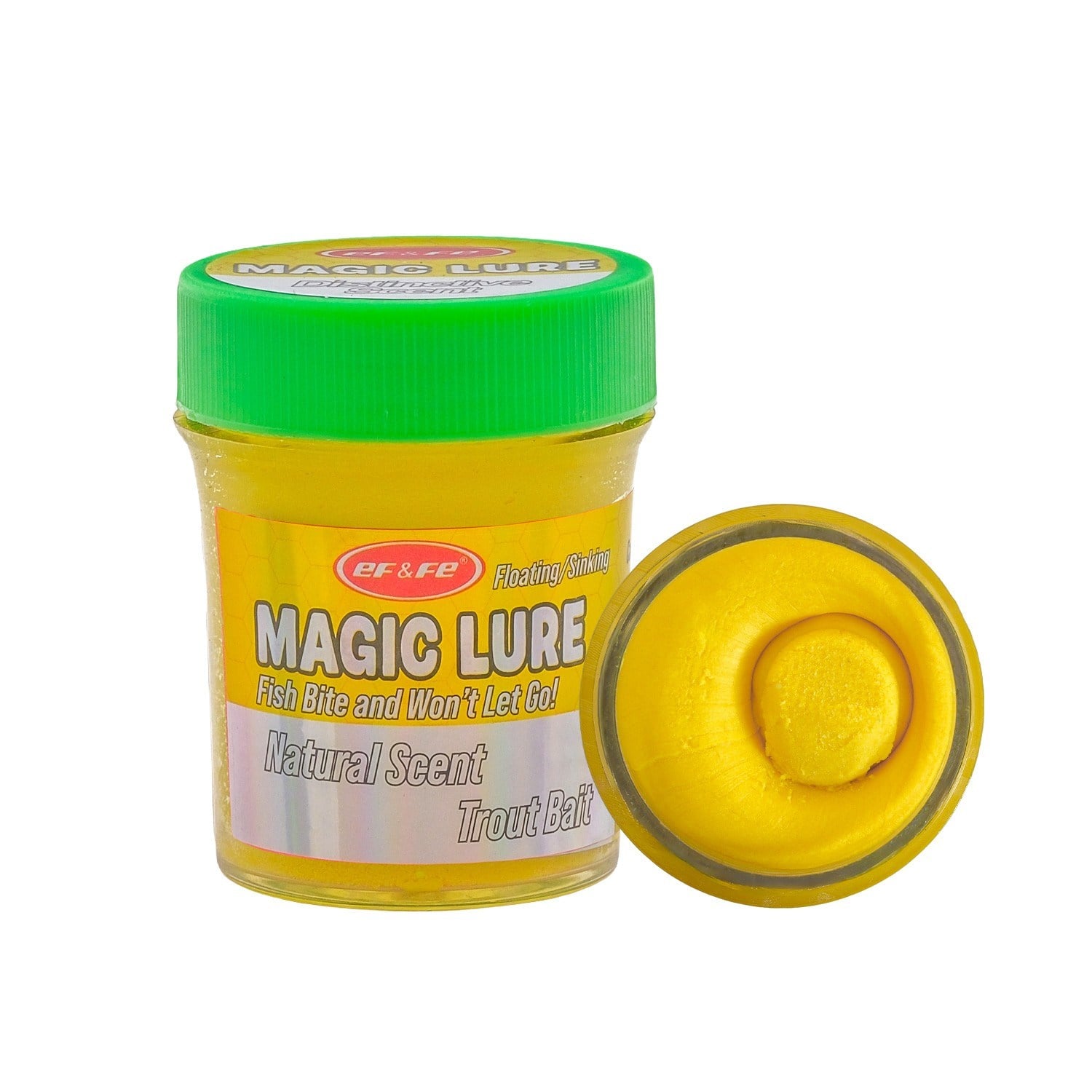 HG1502 Effe Magic Lure Fluorescent Yellow Yüzen Hamur Alabalık Yemi - BANANA
