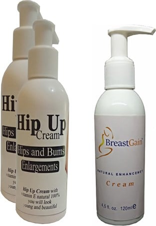Hintohu Hipup Hip Enlargement Cream Kalça Kaldırma , Vücut Kremi 120 ml 2 Adet+Breastgain Toparrlayıcı GöğüsBakım Kremi