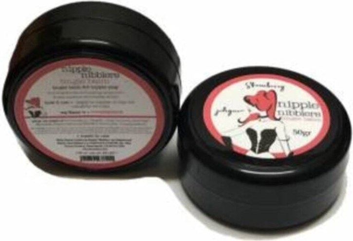 Hintohu Nipple Nibblers Tingle Balm 50ML Çilekli Göğüs Bakım Kremi 3 Adet Genital Bakım Kremi 120 M
