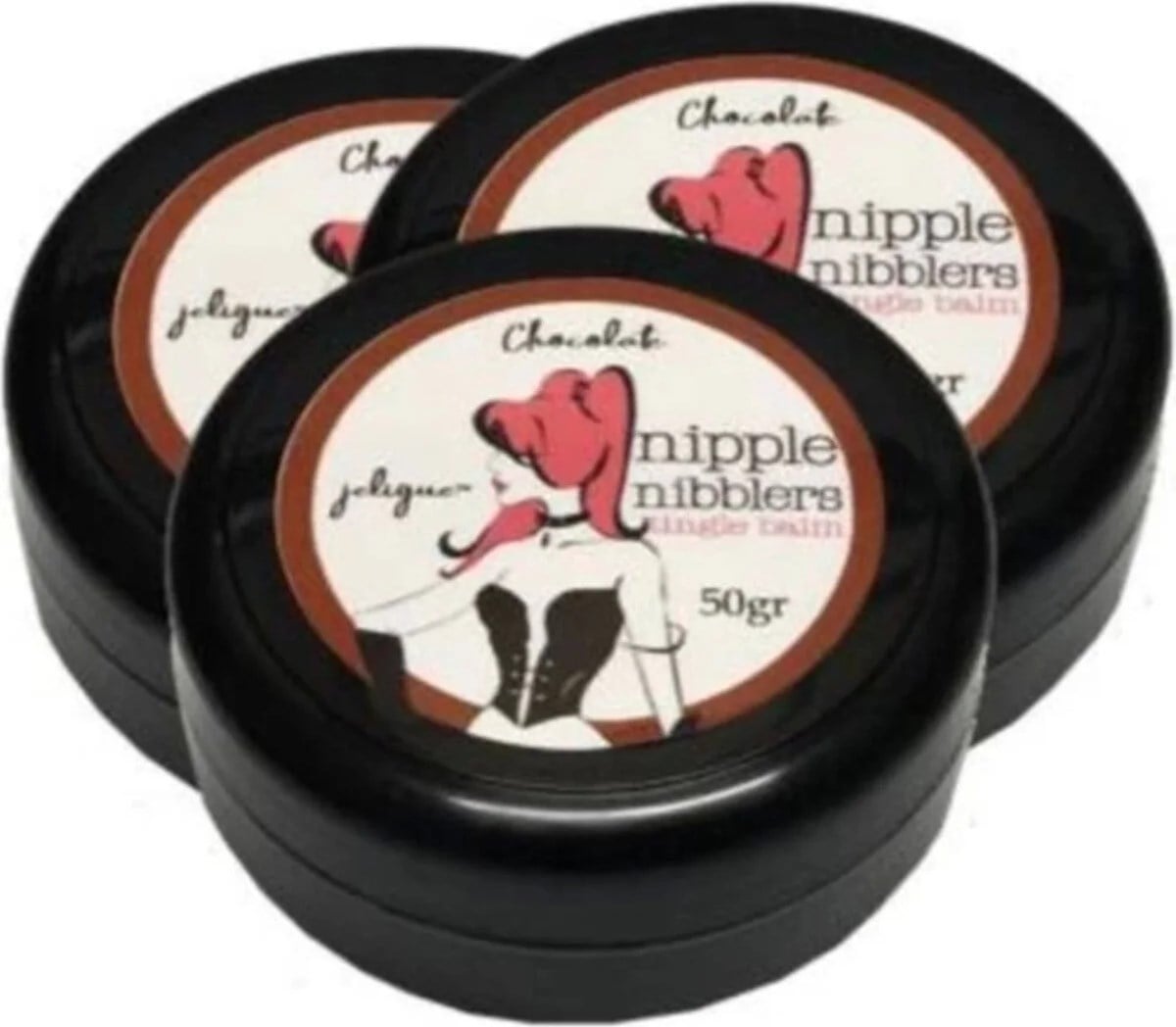 Hintohu Nipple Nibblers Tingle Balm Chocolate Flavored 50ML Çikolatalı Göğüs Bakım Kremi 3 Adet