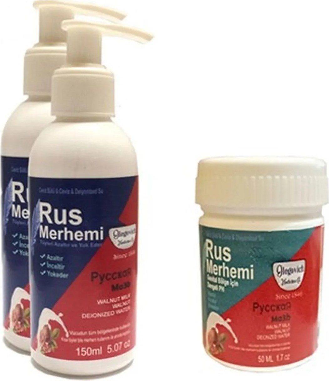 Hintohu Tüy Dökücü Azaltıcı Rus Merhemi 150 ml 1 Adet + Genital Bölge Merhemi 50 ml 1 Adet