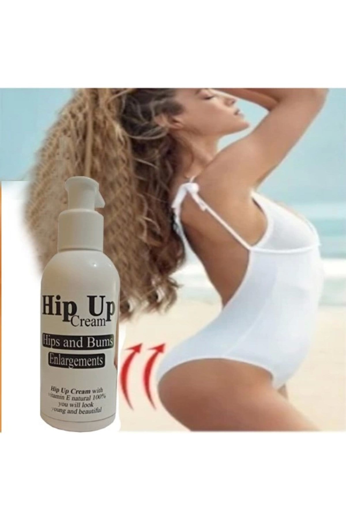 Hipup Hip Enlargement Cream Kalça Kaldırma , Vücut Kremi 120 Ml+Playboy Masaj Yağı 120 ml