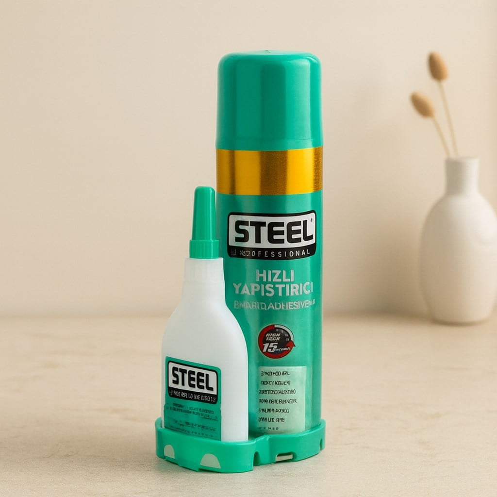 Hızlı Çok Amaçlı Yapıştırıcı 500ml+125gr - MDF/Ahşap/Metal/Plastik/Cam