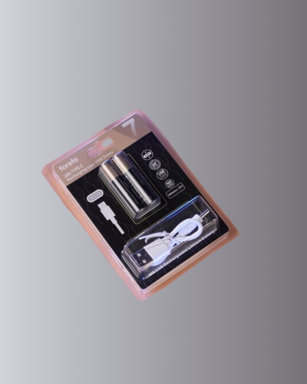 Hızlı Şarj Teknolojili USB Şarjlı AAA Pil – 40 Dakikada Tam Şarj