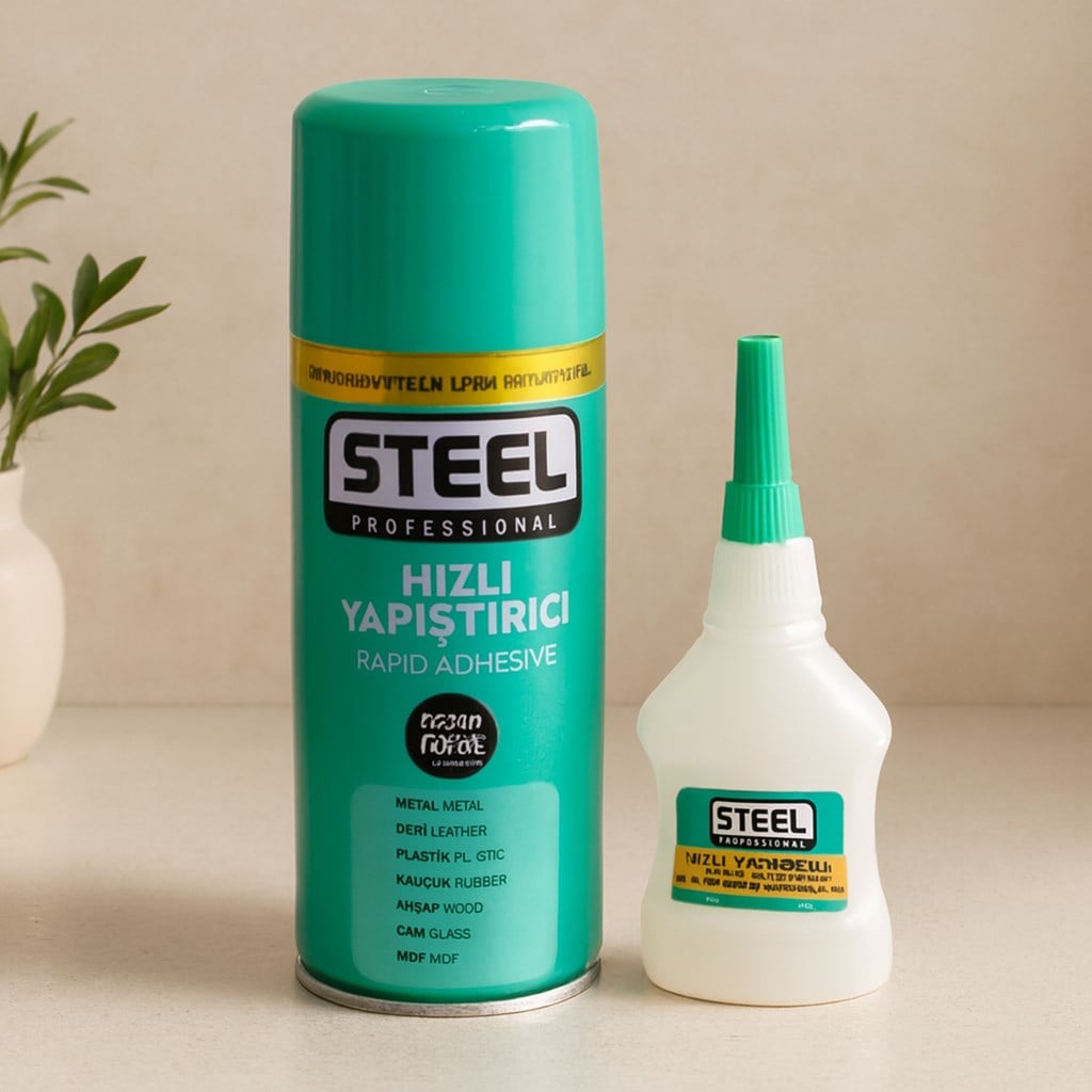 Hızlı Yapıştırıcı 400 ml + 70 g Çok Yüzeyli (MDF, Ahşap, Metal)