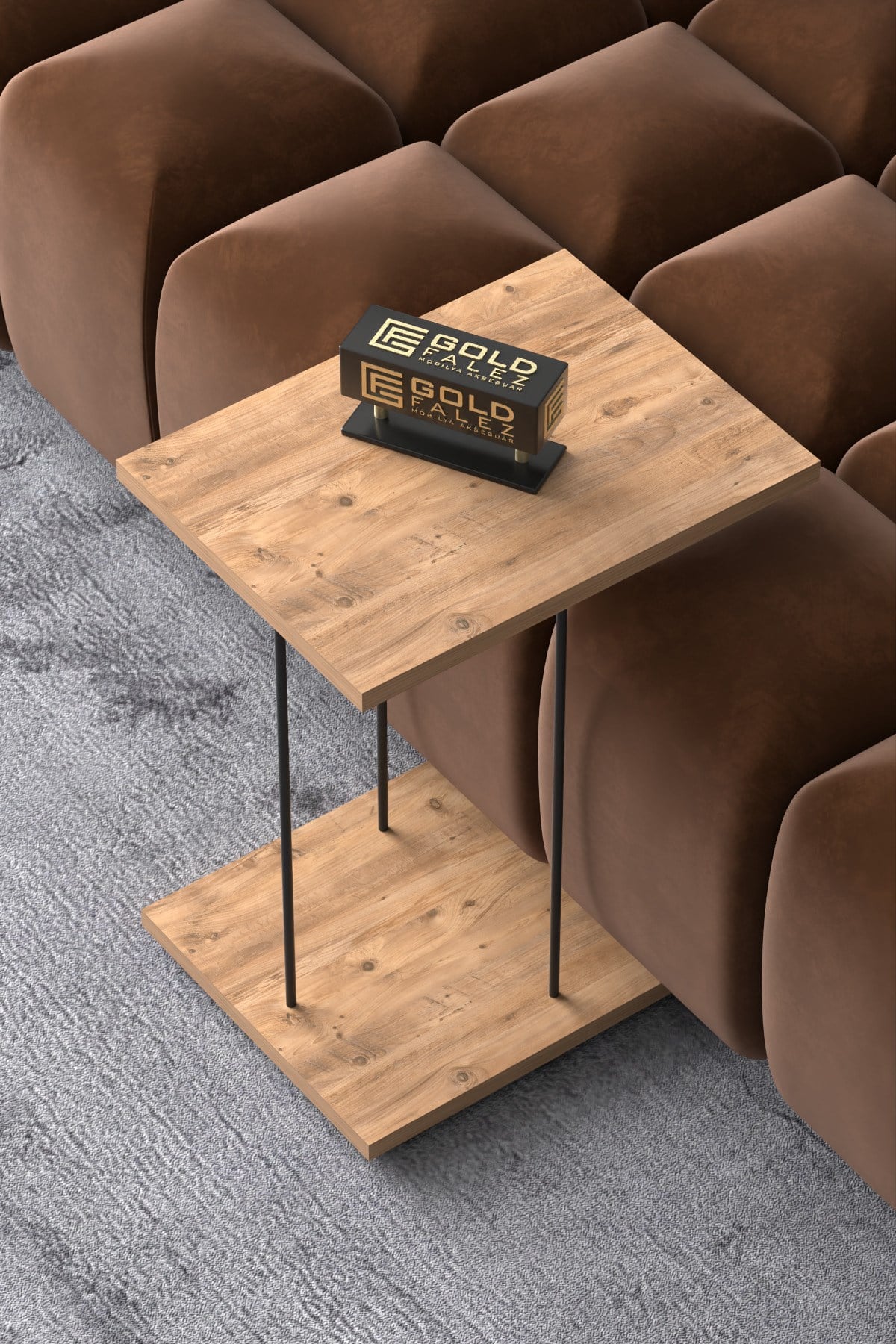 Hnd Tekerlekli Laptop Sehpası Çam