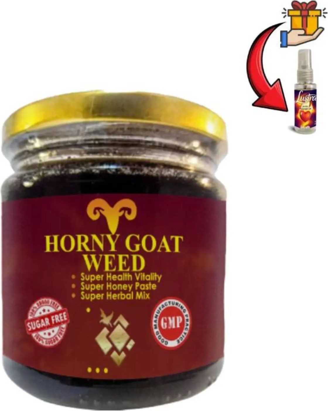Horny Goat Weed Erkeklere Çok Özel 240 gr x 1 Ad+Lustra Erotikmasaj Yağı