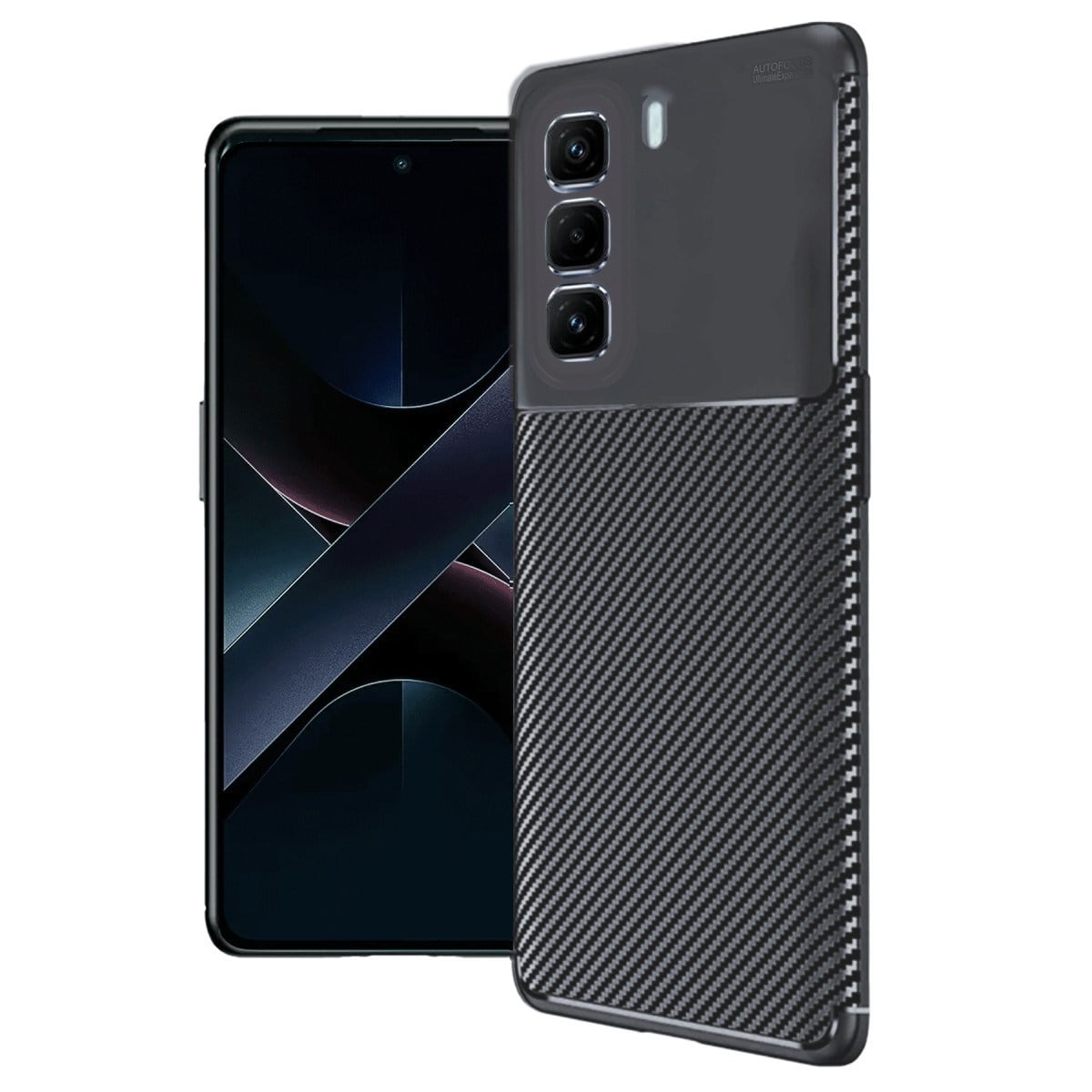 Hot 50 Pro Plus 4G Auto Focus Karbon Kapak - Siyah