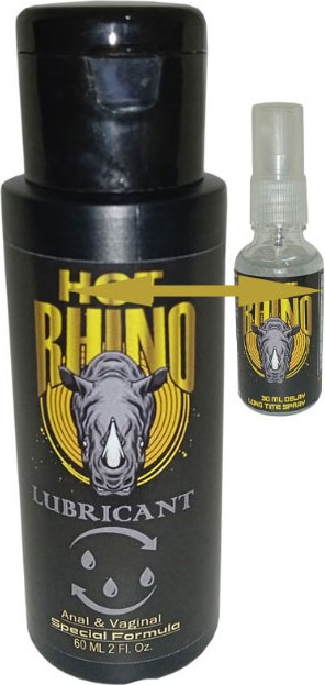 Hotrhino 60 ml Analvajinal Konforlugiriş Rahatkayış Jeli + Rhino Geciktiricisprey 30 ml