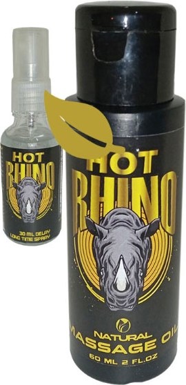 Hotrhino 60 ml Masaj Yağı Yanında 30 ml Delaysprey