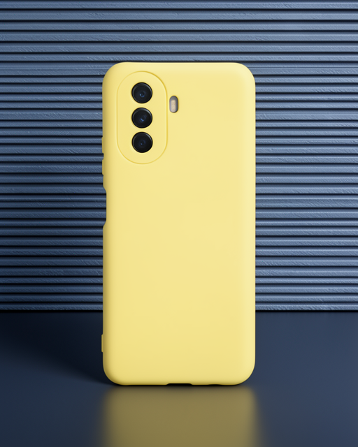 Huawei Nova Y70 Kılıf Nano İçi Kadife Silikon - Sarı