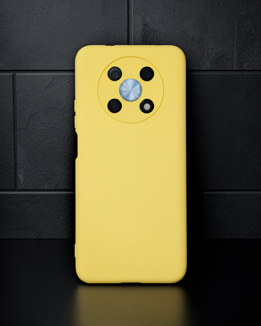 Huawei Nova Y90 Kılıf Nano İçi Kadife Silikon - Sarı
